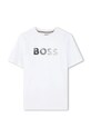 Detské bavlnené tričko BOSS bavlna biela J52983.102.108