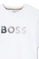 Chlapec Detské bavlnené tričko BOSS J52983.162.174 biela