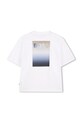Otroška bombažna kratka majica BOSS J52987.102.108 bela SS26