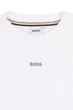 Dečki Otroška bombažna kratka majica BOSS J52987.162.174 bela