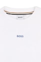 Dečki Otroška bombažna kratka majica BOSS J52987.162.174 bela