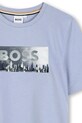 BOSS t-shirt bawełniany dziecięcy szary J52989.102.108