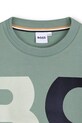Dječja pamučna majica kratkih rukava BOSS zelena J52990.102.108