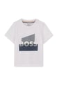 Detské bavlnené tričko BOSS bavlna biela J52879.86.94