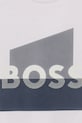 Chlapec Detské bavlnené tričko BOSS J52879.86.94 biela