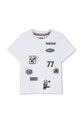 Detské bavlnené tričko BOSS bavlna biela J52890.71.81