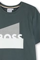 Αγορίστικα Παιδικό βαμβακερό μπλουζάκι BOSS J52978.102.108 πράσινο
