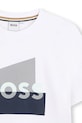 Αγορίστικα Παιδικό βαμβακερό μπλουζάκι BOSS J52978.114.150 λευκό