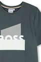 Αγορίστικα Παιδικό βαμβακερό μπλουζάκι BOSS J52978.114.150 πράσινο