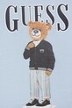 Chłopiec Guess t-shirt bawełniany dziecięcy L6GI09.K8HM4.PPY2.M niebieski