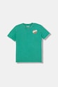 Guess t-shirt dziecięcy bawełniany L6GI17.K8HM4.PPY2.M zielony SS26