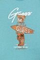 Chłopiec Guess t-shirt bawełniany dziecięcy N6GI04.K8HM4.PPY2.M niebieski