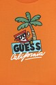 Chłopiec Guess t-shirt dziecięcy bawełniany N6GI12.K8HM4.PPY2.M pomarańczowy