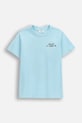 Детска памучна тениска Coccodrillo памук син WC6143201VBA