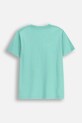 Детска памучна тениска Coccodrillo WC6143210VBA зелен SS26