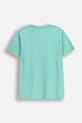 Детска памучна тениска Coccodrillo WC6143210VBA зелен SS26