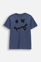 Детска памучна тениска Coccodrillo WC6143230VBA син SS26