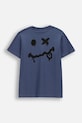 Детска памучна тениска Coccodrillo WC6143230VBA син SS26