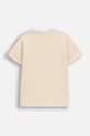 Dětské bavlněné tričko Coccodrillo WC6143203FBK béžová SS26