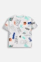 Детска памучна тениска Coccodrillo памук бял WC6143201RBJ