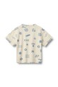 Wheat t-shirt basic dziecięcy bawełniany 2099.159.GOTS beżowy SS26