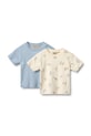 Wheat t-shirt niemowlęcy bawełniany 2-pack beżowy 6136.193.GOTS
