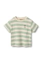 Wheat t-shirt bawełniany niemowlęcy wzorzyste zielony 6172.108S.GOTS