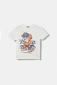 United Colors of Benetton t-shirt dziecięcy bawełniany biały 3I1XC10SJ.G.Stagionale