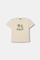 United Colors of Benetton T-shirt per bambini in cotone beige 3I1XG10MA.P.Stagionale