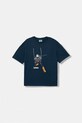 United Colors of Benetton tričko detské bavlnené tmavomodrá 3MI5C10S9.G.Stagionale