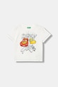 United Colors of Benetton t-shirt dziecięcy bawełniany biały 3MI5G10LX.P.Stagionale