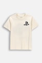 Coccodrillo majica za djecu od pamuka bež WC6143223LBD