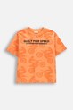 Coccodrillo T-shirt dziecięcy bawełniany pomarańczowy WC6143201HBJ