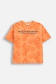 Coccodrillo T-shirt dziecięcy bawełniany pomarańczowy WC6143201HBJ