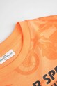 Chłopiec Coccodrillo T-shirt dziecięcy bawełniany WC6143201HBJ pomarańczowy