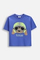 Coccodrillo majica za djecu od pamuka plava WC6143205HBK