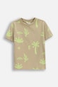 Coccodrillo majica za djecu od pamuka WC6143203TBK bež SS26