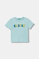 United Colors of Benetton tricou pentru copii, din bumbac turcoaz 3I1XG10MX.P.seasonal