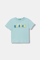 United Colors of Benetton tricou pentru copii, din bumbac turcoaz 3I1XG10MX.P.seasonal