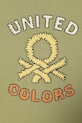 Băieți United Colors of Benetton tricou pentru copii din bumbac 3I1XG10MX.P.seasonal verde