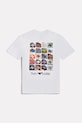 New Balance T-shirt dziecięcy bawełniany YT61Q4N0 biały SS26