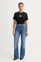 Calvin Klein Jeans t-shirt bawełniany LV047E804G czarny SS26