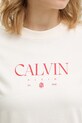 Calvin Klein Jeans t-shirt bawełniany LV047E813G beżowy