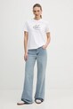 Calvin Klein Jeans t-shirt bawełniany LV047E819G biały SS26