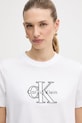 Calvin Klein Jeans t-shirt bawełniany biały LV047E819G