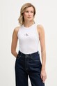 Top Calvin Klein Jeans slim fialová LV047E200G
