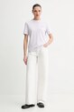 Calvin Klein Jeans t-shirt bawełniany LV047E809G fioletowy SS26