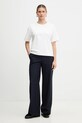 Weekend Max Mara t-shirt bawełniany MULTID 2615941031600 biały SS26