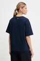 Odzież Weekend Max Mara t-shirt bawełniany MULTID 2615941031600 granatowy