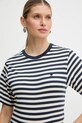Weekend Max Mara t-shirt bawełniany VENACO beżowy 2615971031600